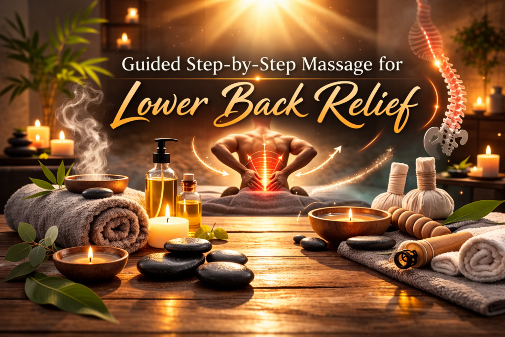 how to massage lower back