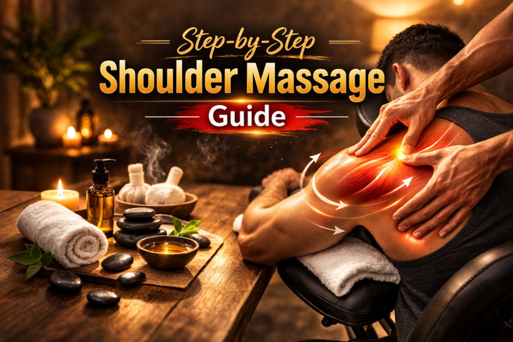 how to massage shoulders