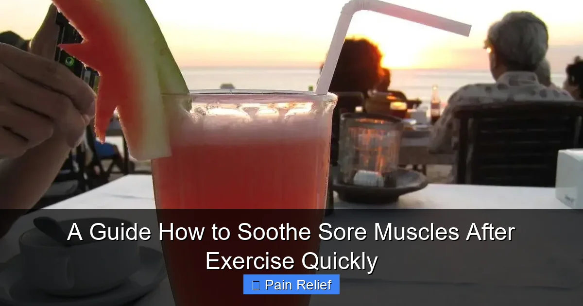 A Guide How to Soothe Sore Muscles After Exercise Quickly