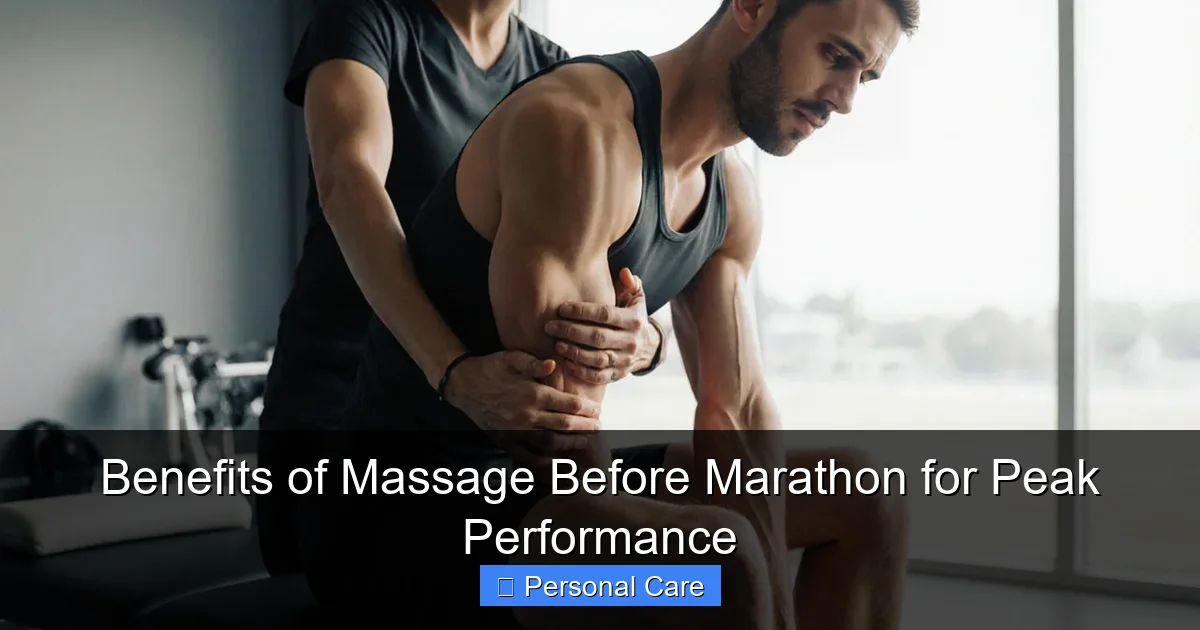 Benefits of Massage Before Marathon for Peak Performance