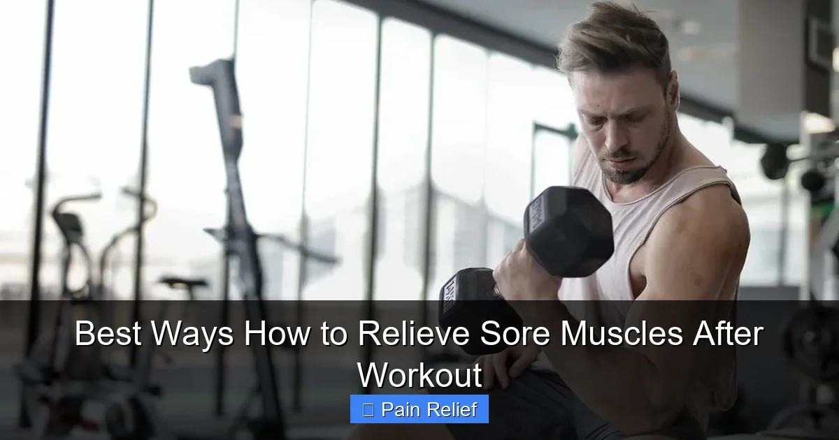 Best Ways How to Relieve Sore Muscles After Workout
