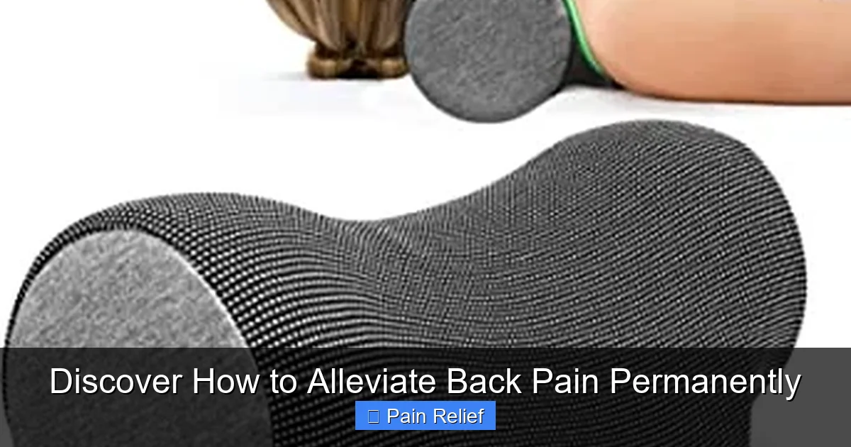 Discover How to Alleviate Back Pain Permanently