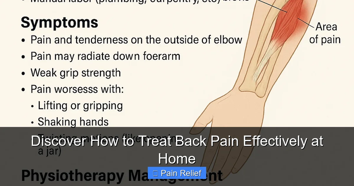 Discover How to Treat Back Pain Effectively at Home