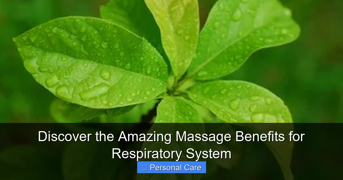 Discover the Amazing Massage Benefits for Respiratory System