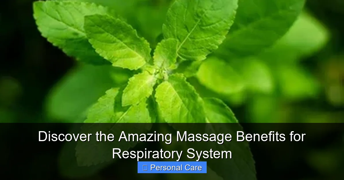 Discover the Amazing Massage Benefits for Respiratory System