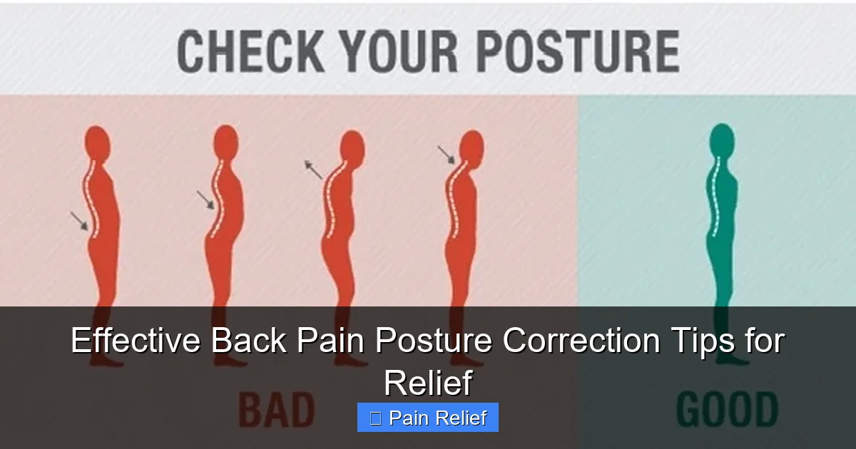 Effective Back Pain Posture Correction Tips for Relief