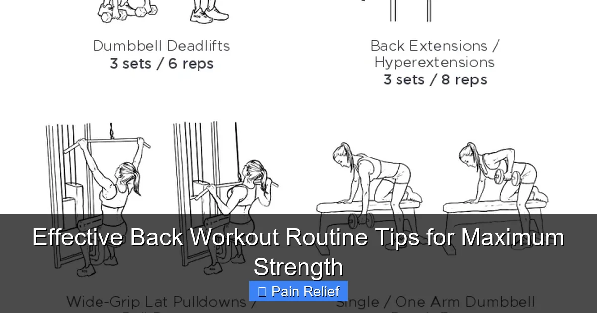 Effective Back Workout Routine Tips for Maximum Strength