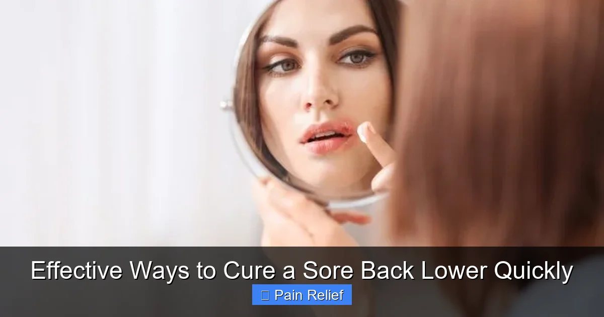 Effective Ways to Cure a Sore Back Lower Quickly