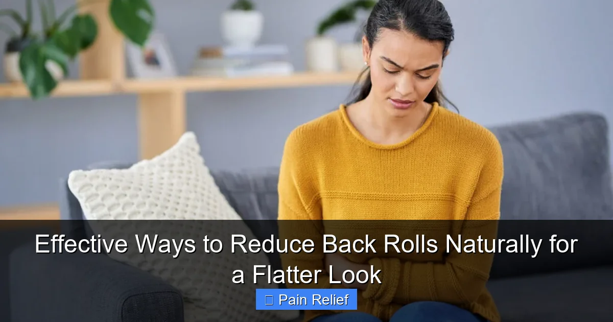 Effective Ways to Reduce Back Rolls Naturally for a Flatter Look