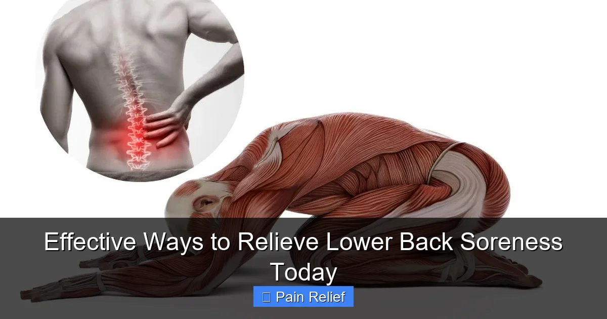Effective Ways to Relieve Lower Back Soreness Today