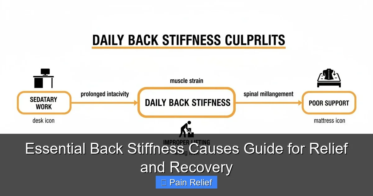 Essential Back Stiffness Causes Guide for Relief and Recovery