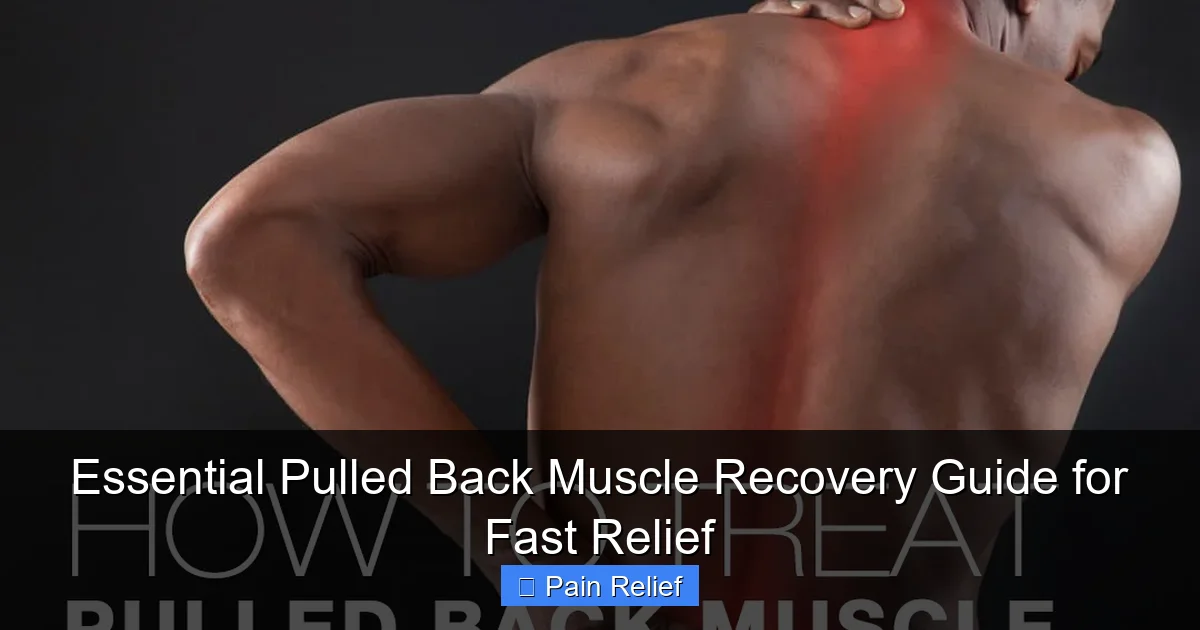 Essential Pulled Back Muscle Recovery Guide for Fast Relief
