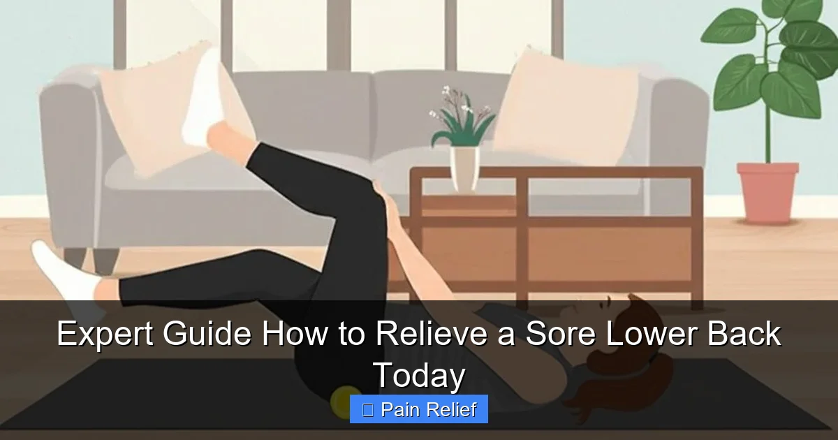 Expert Guide How to Relieve a Sore Lower Back Today