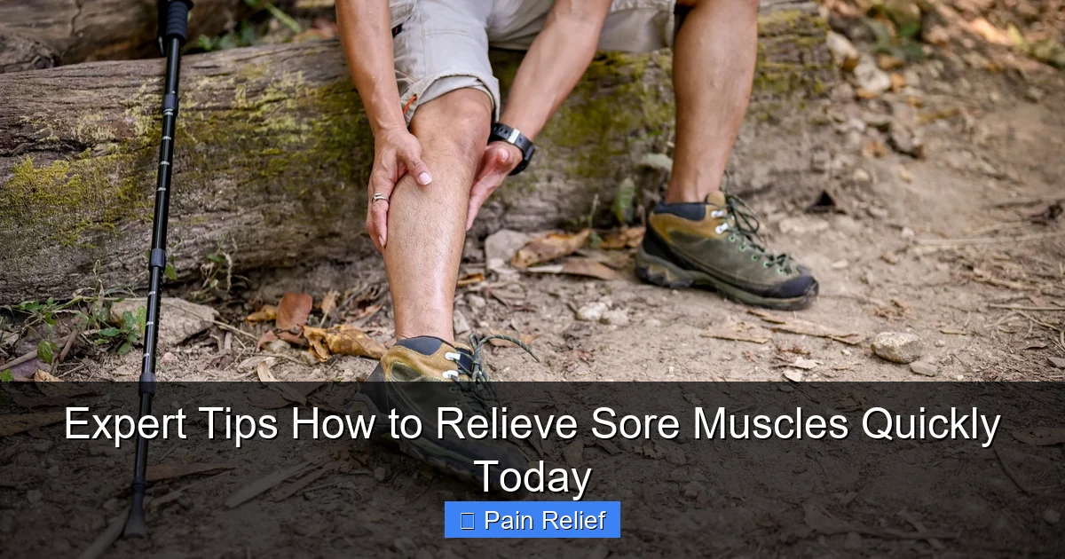Expert Tips How to Relieve Sore Muscles Quickly Today
