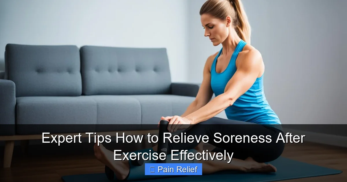 Expert Tips How to Relieve Soreness After Exercise Effectively
