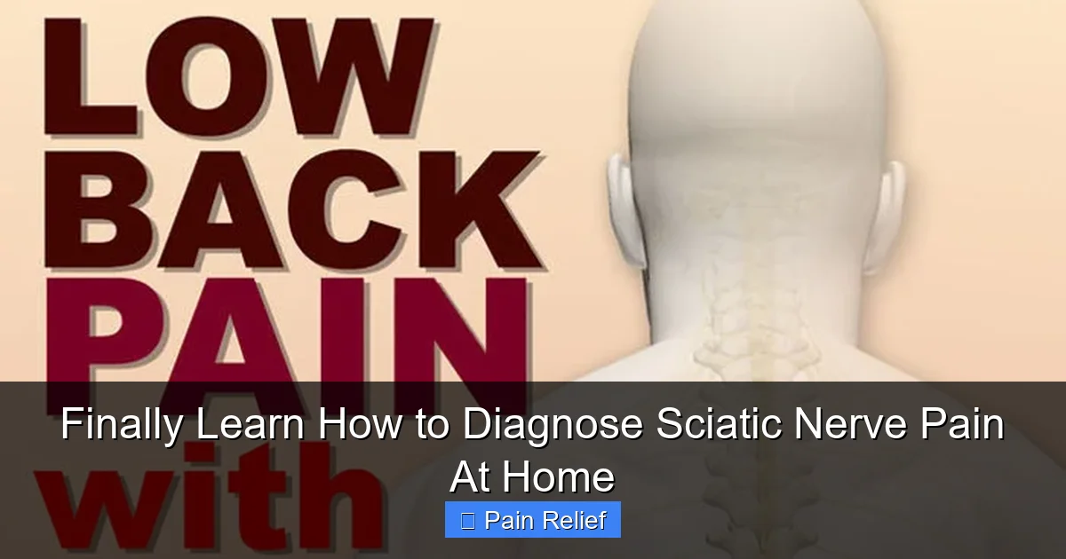 Finally Learn How to Diagnose Sciatic Nerve Pain At Home