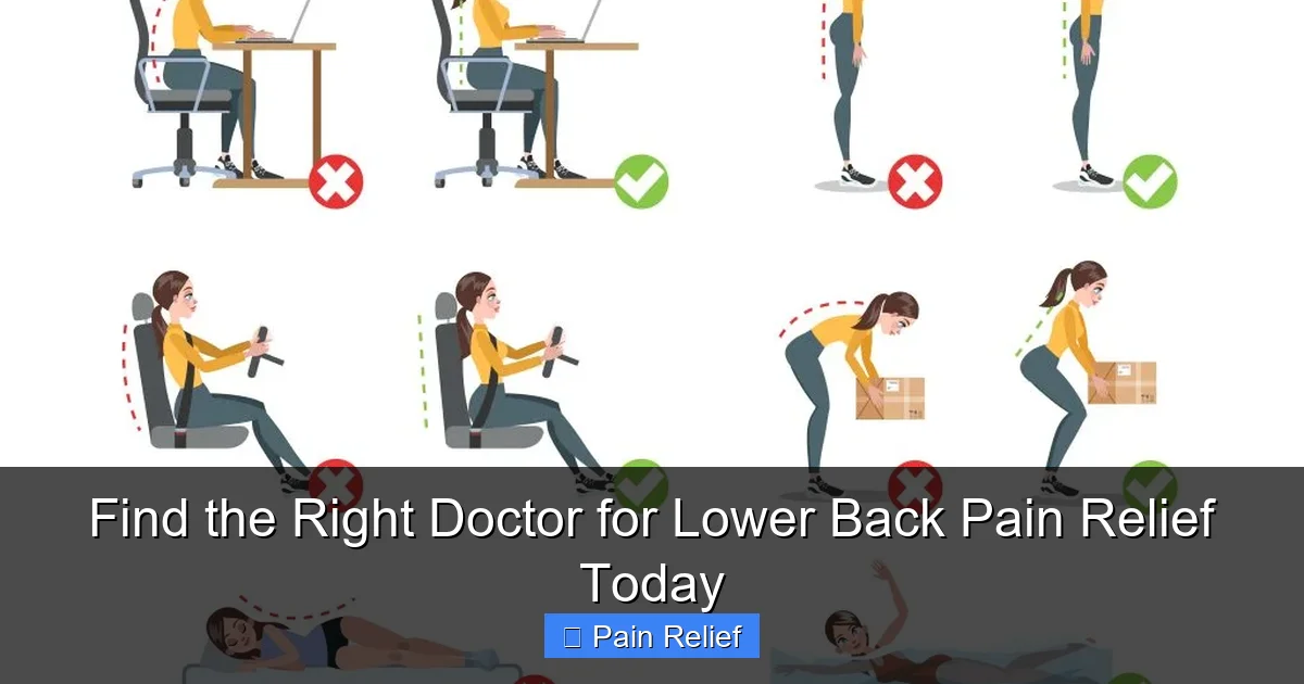Find the Right Doctor for Lower Back Pain Relief Today