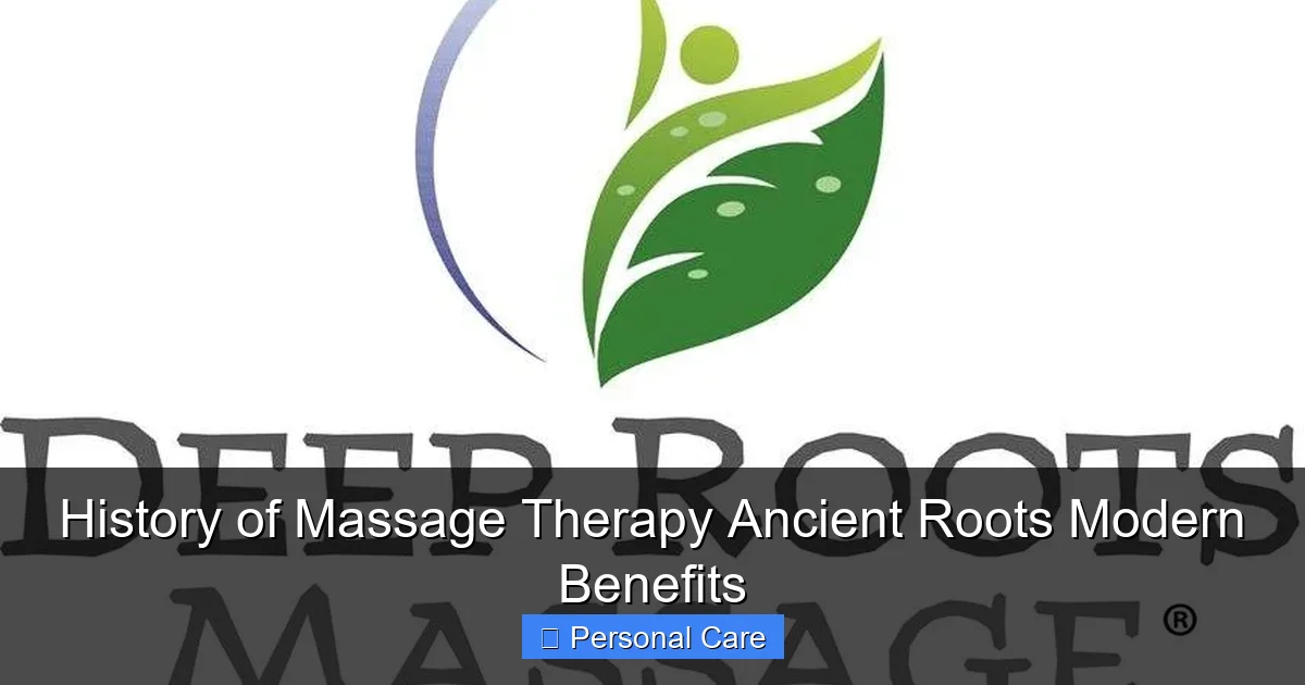 History of Massage Therapy Ancient Roots Modern Benefits