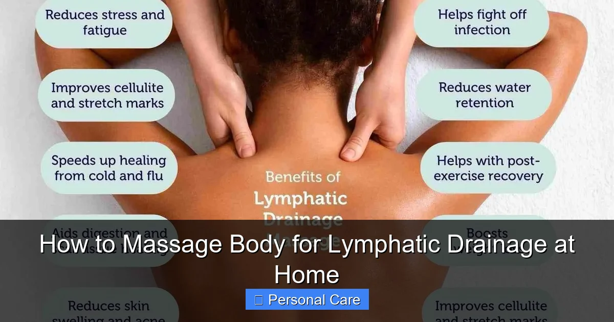 How to Massage Body for Lymphatic Drainage at Home