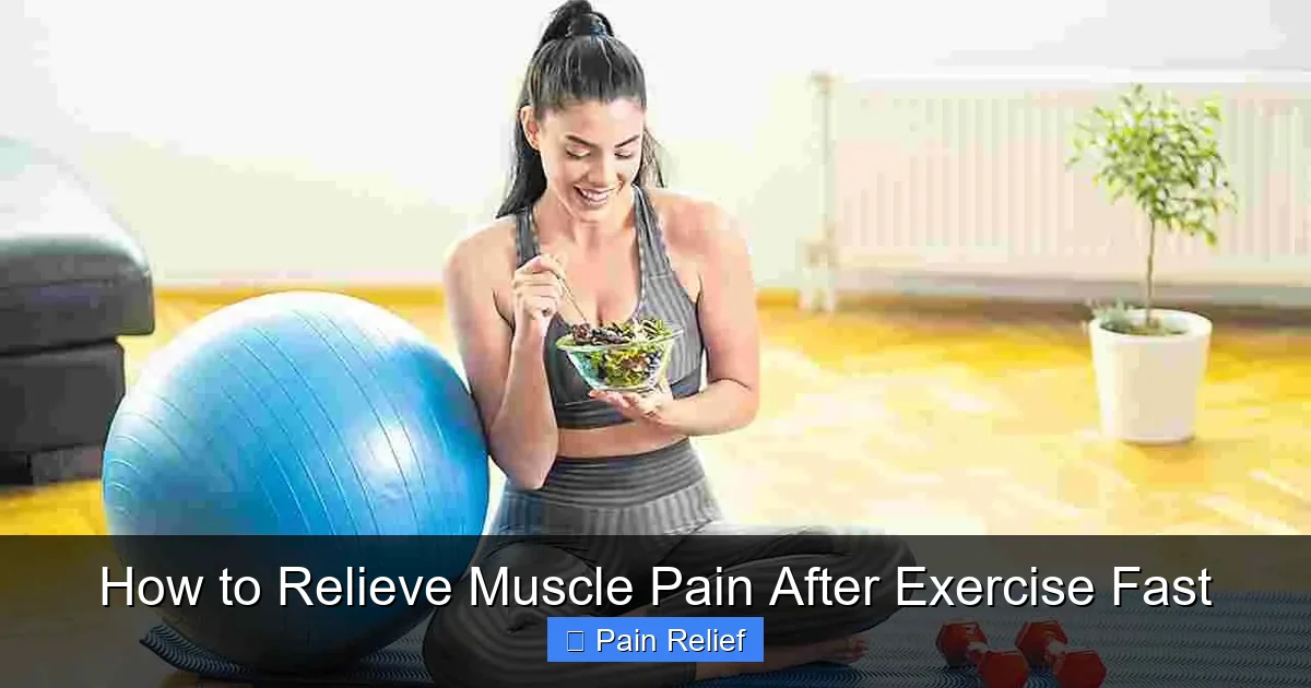 How to Relieve Muscle Pain After Exercise Fast