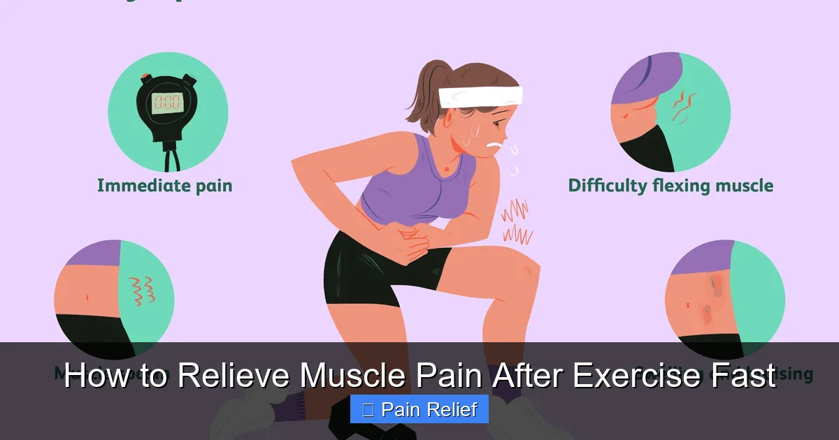 How to Relieve Muscle Pain After Exercise Fast