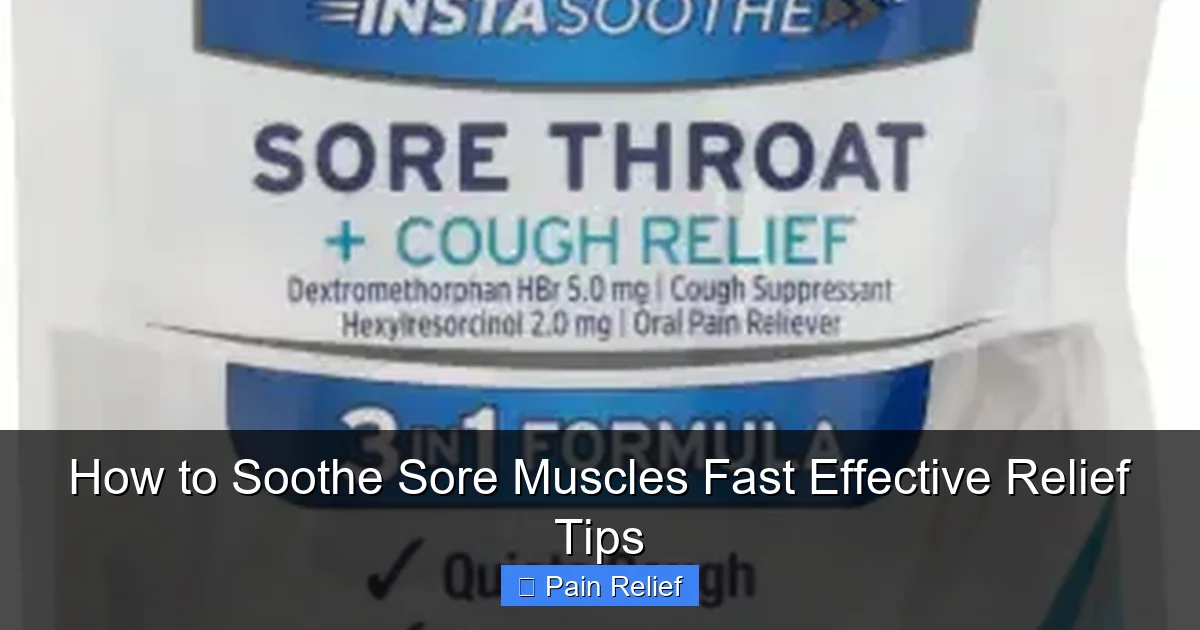 How to Soothe Sore Muscles Fast Effective Relief Tips