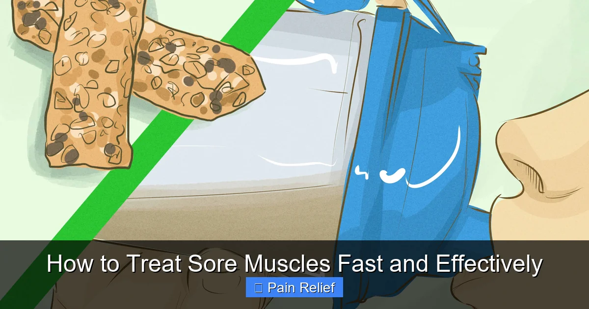 How to Treat Sore Muscles Fast and Effectively