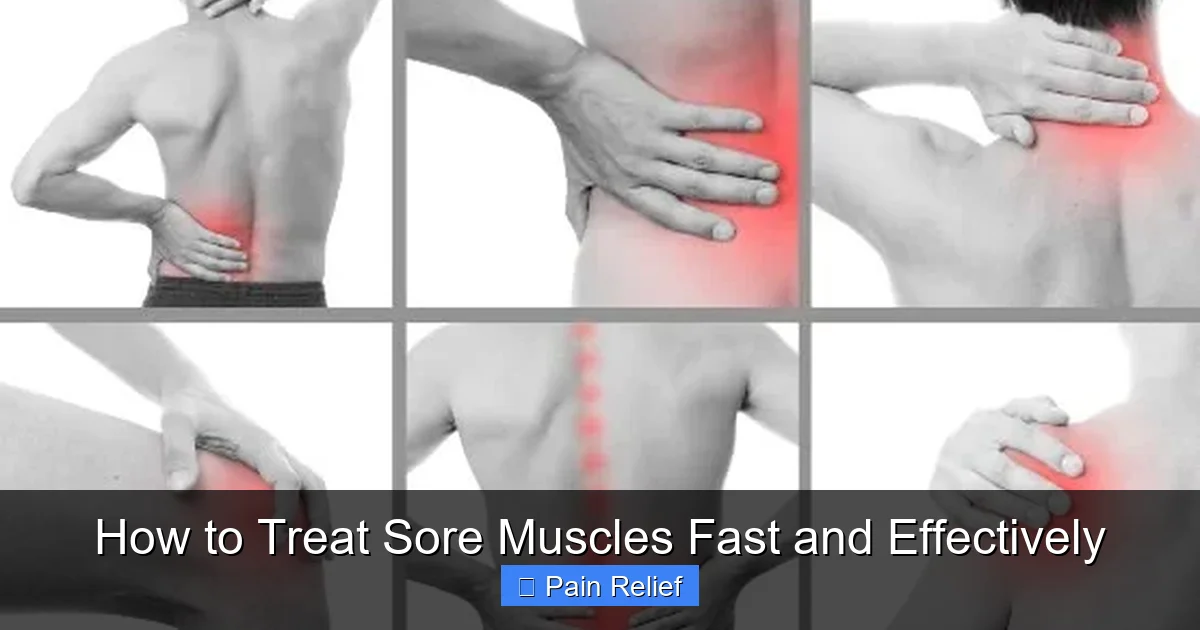 How to Treat Sore Muscles Fast and Effectively