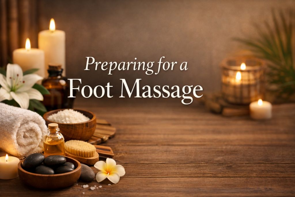 Preparing for a Foot Massage