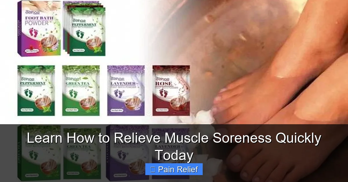 Learn How to Relieve Muscle Soreness Quickly Today