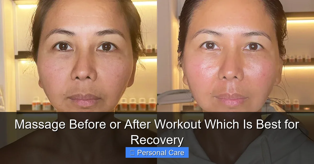 Massage Before or After Workout Which Is Best for Recovery