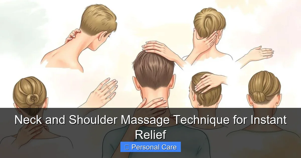 Neck and Shoulder Massage Technique for Instant Relief
