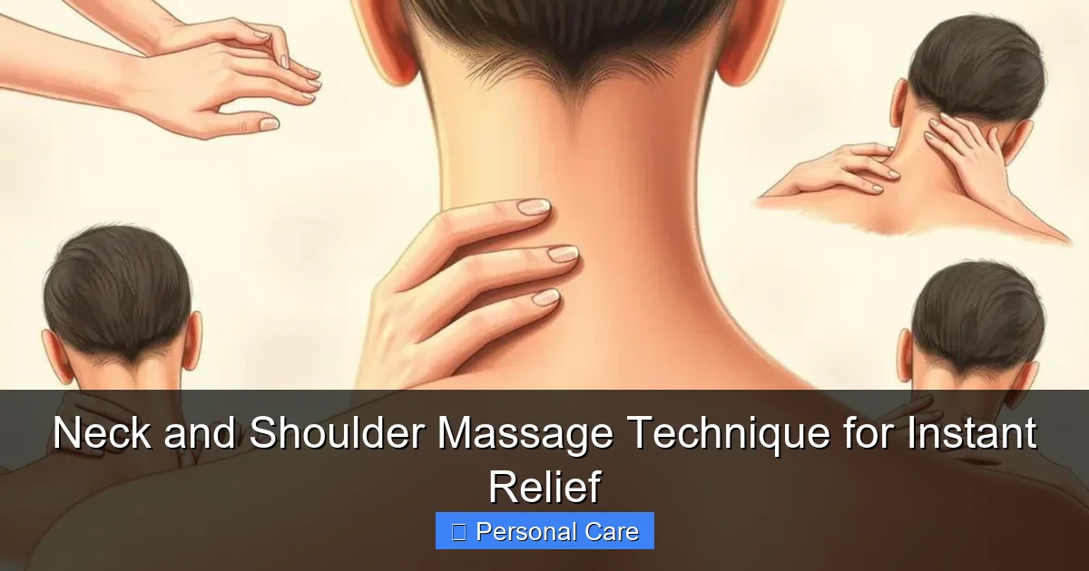 Neck and Shoulder Massage Technique for Instant Relief