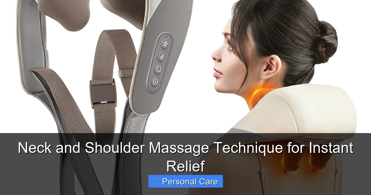 Neck and Shoulder Massage Technique for Instant Relief