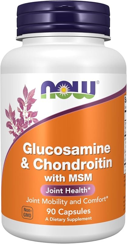 NOW Foods Glucosamine & Chondroitin with MSM for Joint Health, Mobility & Comfort