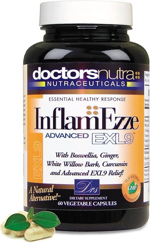 InflamEzze Turmeric, Curcumin, and Ginger Supplement for Joint Support