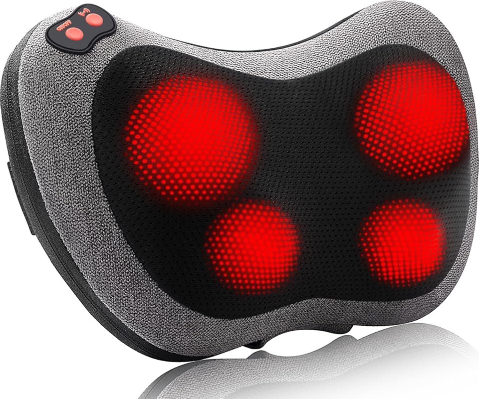 Papillon Shiatsu Back Massager with Heat for Neck, Shoulder, and Lower