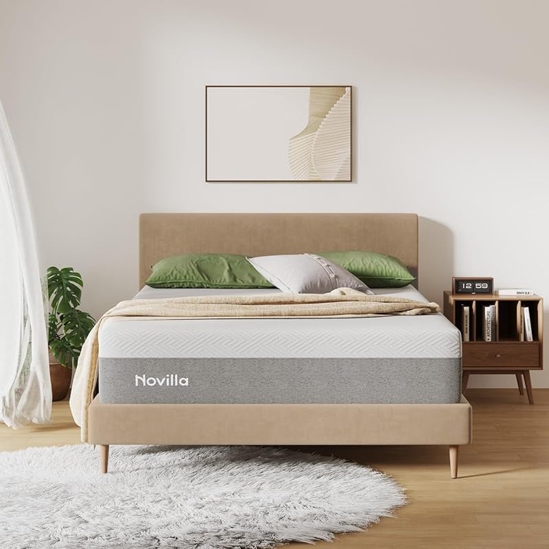 Novilla 10-Inch Full Size Mattress - Gel Memory Foam for Cool Sleep &