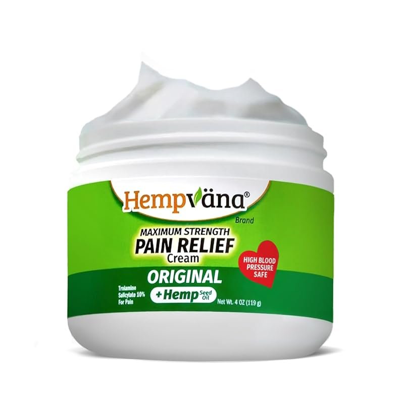 Hempvana Maximum Strength Relief Cream with Hemp Seed Oil - Odor-Free,