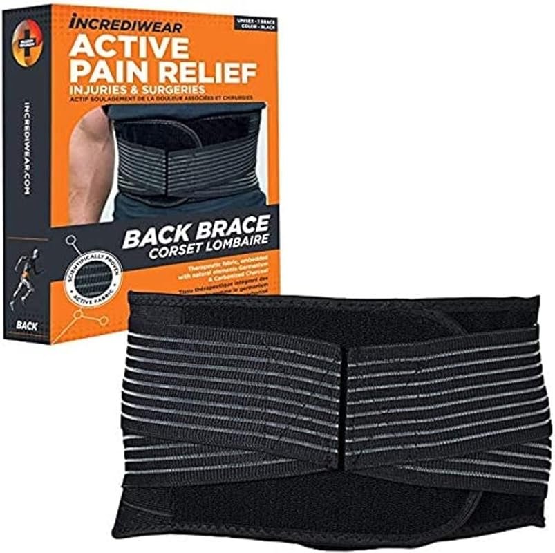 Incrediwear Back Brace for Pain Relief from Muscle Strain and Sciatica