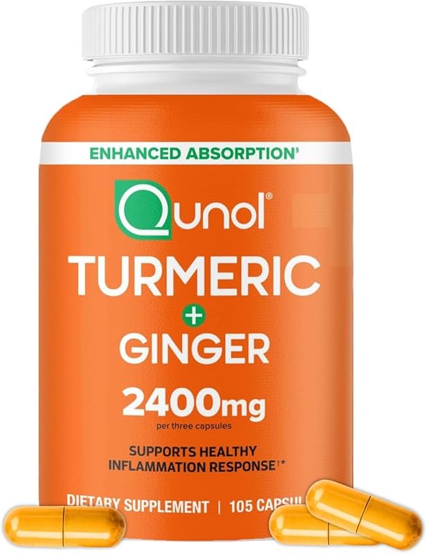 Qunol Extra Strength Turmeric Curcumin with Black Pepper & Ginger, 240