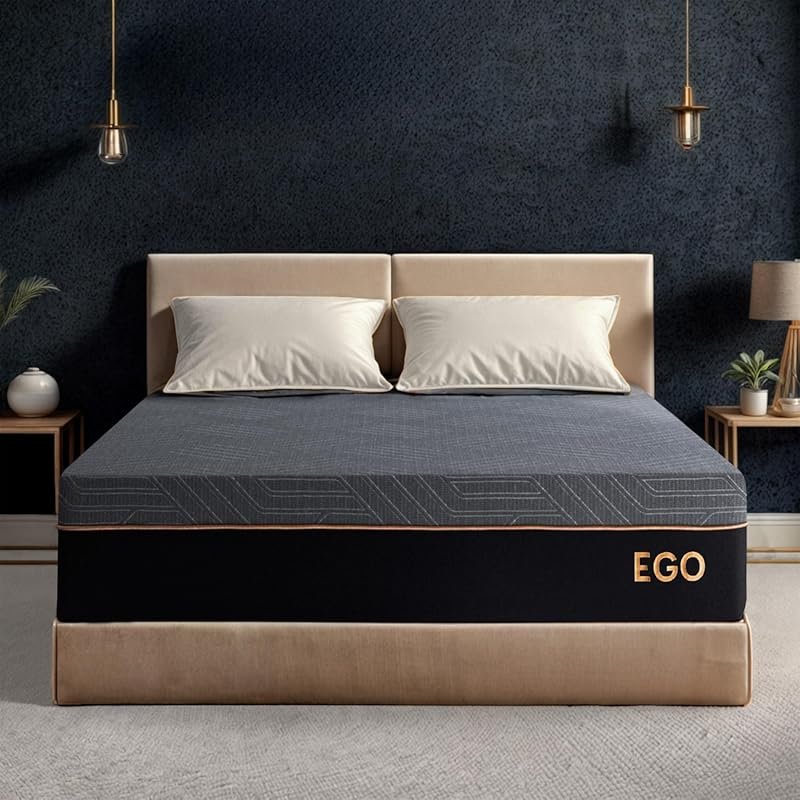 MLILY EGOHOME 12 Inch King Size Mattress with Copper Gel Cooling Memor
