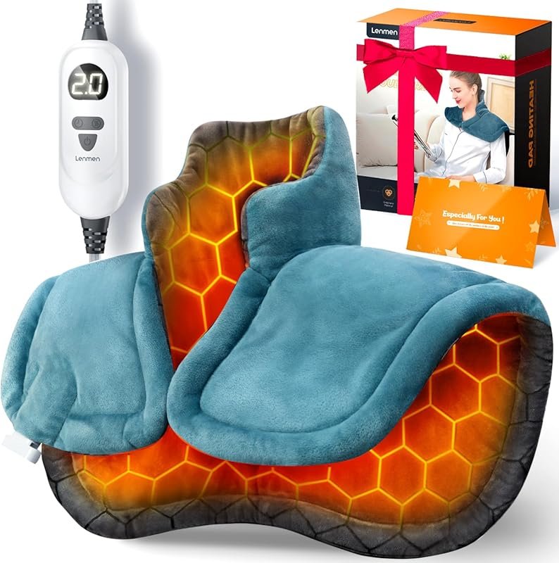 Graphene-Infused Heating Pad for Deeper Pain Relief with 6 Heat Option