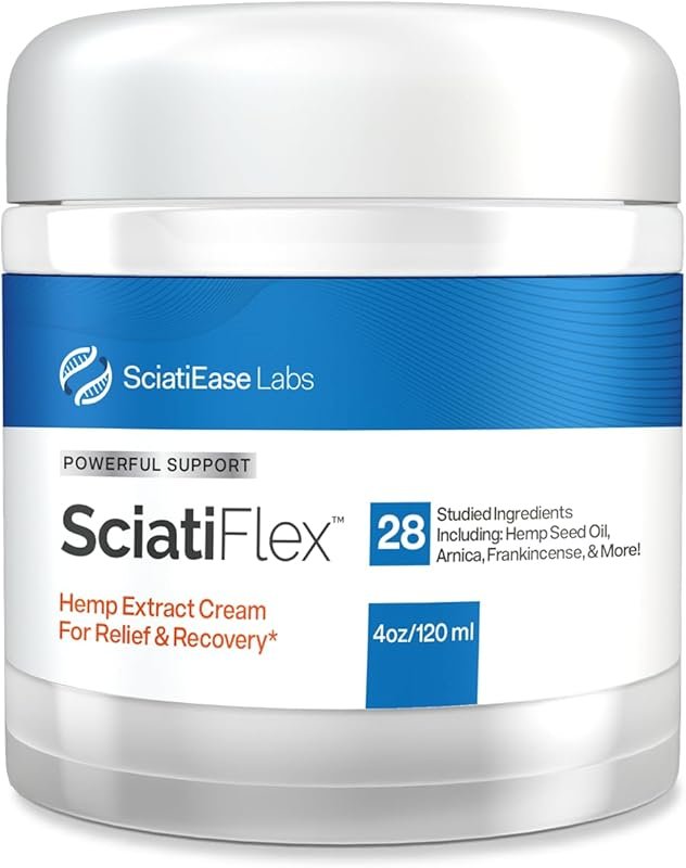 SciatiFlex Maximum Strength Hemp Cream with Arnica, Aloe Vera & Shea B