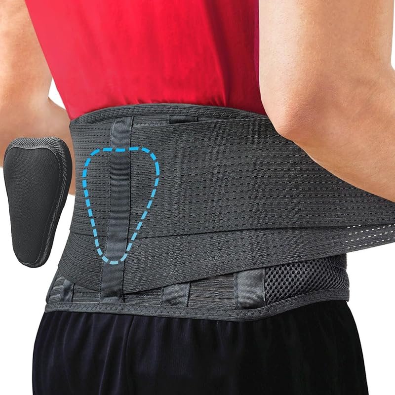 Sparthos Back Brace with Lumbar Support for Lower Back Pain, Ideal for