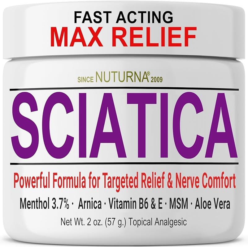 Sciatica Nerve Cream - Maximum Strength Comfort Cream with Natural Ing