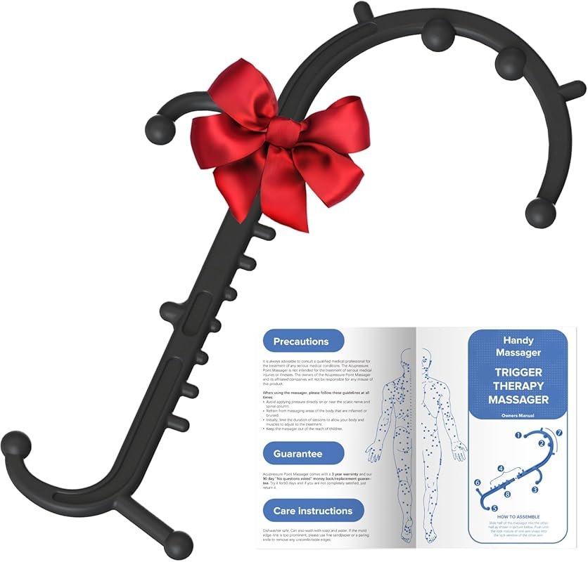 Deep Tissue Back & Neck Massager Stick for Pain Relief, Muscle Knot Re