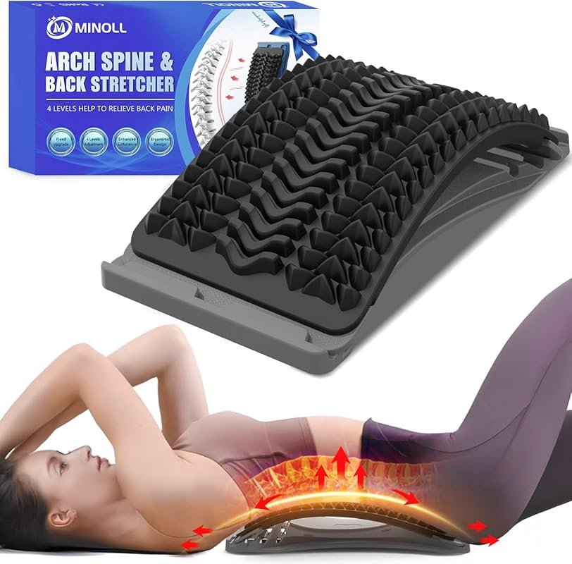 Back Stretcher for Lower Back Pain Relief, Multiple Levels for Decompr
