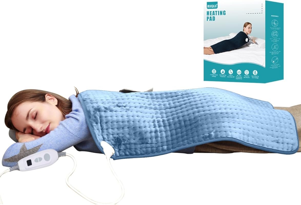 Ruqiji XXXL King Size Electric Heating Patches with 6 Temperature Settings