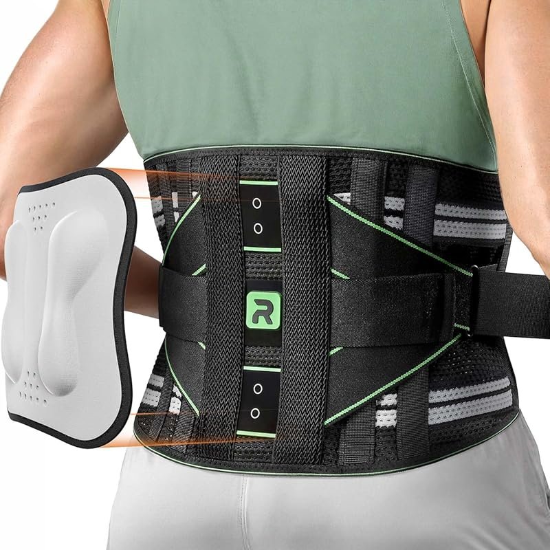 Back Brace for Effective Lower Back Pain Relief, 8X Lumbar Support wit
